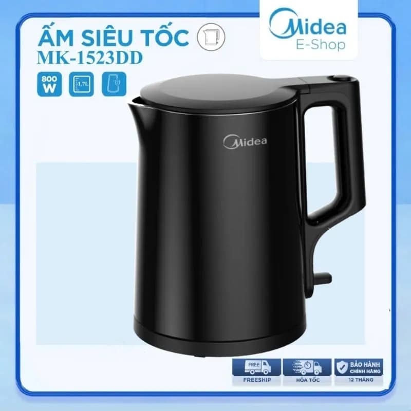 So sánh giá Bình đun siêu tốc Midea 1.7 lít MK-1523DD - Tìm sản phẩm giá rẻ nhất - Ảnh 2