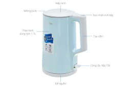 So sánh giá Bình đun siêu tốc Midea 1.7 lít MK-1523DD - Tìm sản phẩm giá rẻ nhất - Ảnh 10