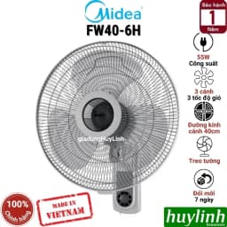 So sánh giá Quạt treo tường Midea 3 cánh FW40-6H 55W - Tìm sản phẩm giá rẻ nhất - Ảnh 4