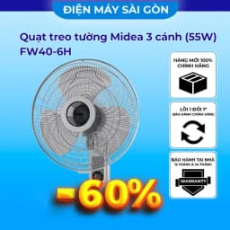 So sánh giá Quạt treo tường Midea 3 cánh FW40-6H 55W - Tìm sản phẩm giá rẻ nhất - Ảnh 8