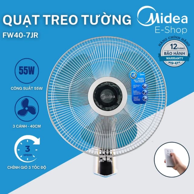 So sánh giá Quạt treo tường Midea 3 cánh FW40 7JR 55W rẻ nhất? - Ảnh 6