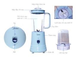 Máy xay sinh tố đa năng Midea MJ-BL35 Xanh