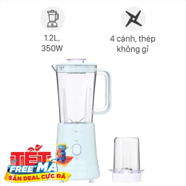 So sánh giá Máy xay sinh tố đa năng Midea MJ-BL35 Xanh rẻ nhất? - Ảnh 4