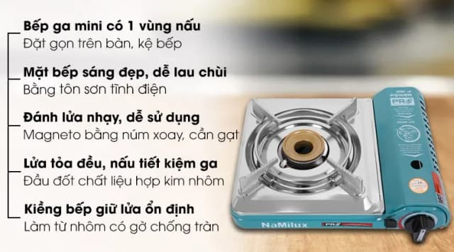 So sánh giá Bếp ga mini Namilux NH-P3031PS rẻ nhất? - Ảnh 4