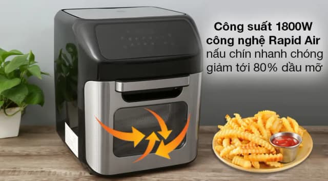 So sánh giá Lò chiên không dầu Mishio MK-281 12 lít rẻ nhất? - Ảnh 4