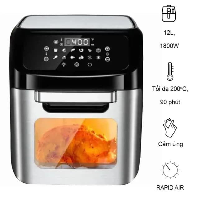 So sánh giá Lò chiên không dầu Mishio MK-281 12 lít rẻ nhất? - Ảnh 8