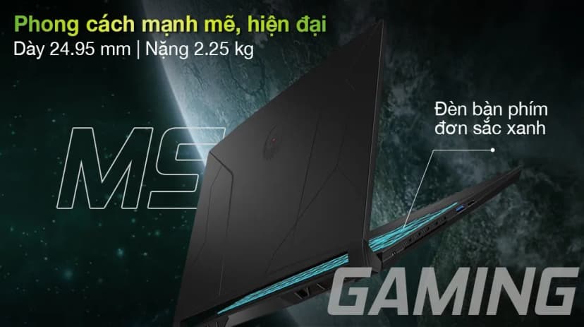 Laptop MSI Gaming Bravo 15 B7ED - 010VN (R5 7535HS, 16GB, 512GB, RX 6550M 4GB, Full HD 144Hz, Win11) - Giá rẻ nhất hôm nay - Ảnh 7