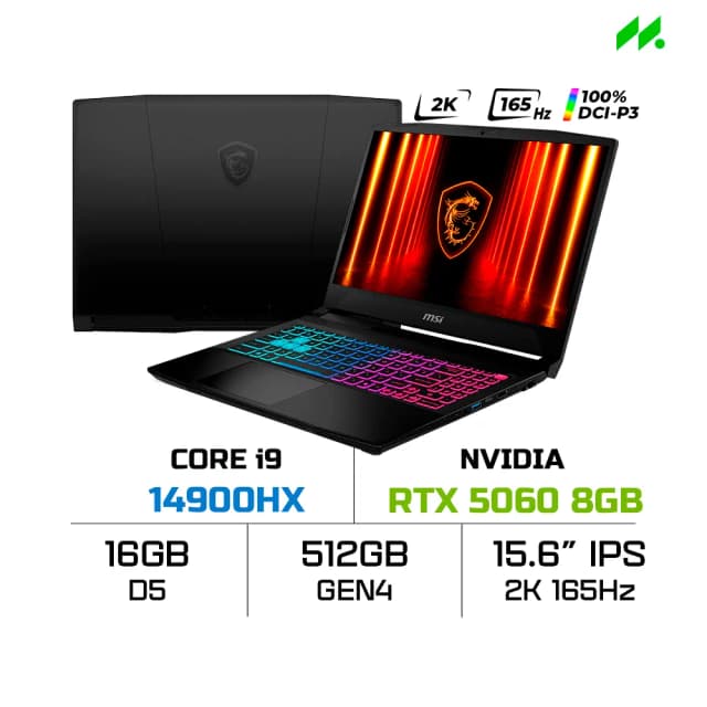 So sánh giá Laptop MSI Gaming Katana 15 HX B14WFK - 294VN (i9 14900HX, 16GB, 512GB, RTX 5060 8GB, QHD, 165Hz, Win11) rẻ nhất? - Ảnh 9