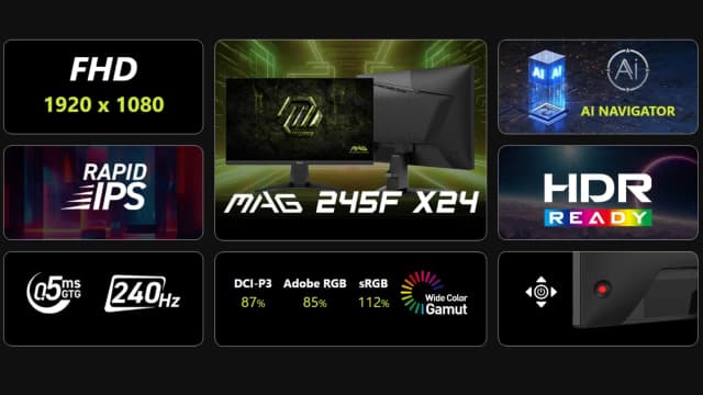 So sánh giá Màn hình Gaming MSI MAG 245F-X24 (23.8 inch, Full HD, Rapid IPS, 240Hz, 0.5ms) rẻ nhất? - Ảnh 18