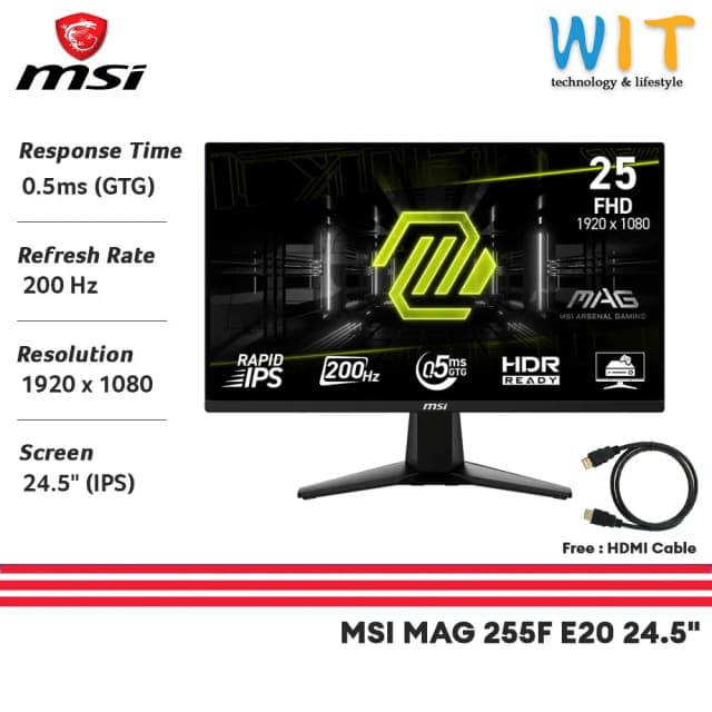Top 1 so sánh giá Màn hình Gaming MSI MAG 255F X24 (24.5 inch, Full HD, Rapid IPS, 240Hz, 0.5ms) - Tìm sản phẩm giá rẻ nhất - Ảnh 11