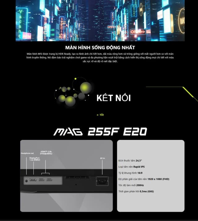 Top 1 so sánh giá Màn hình Gaming MSI MAG 255F X24 (24.5 inch, Full HD, Rapid IPS, 240Hz, 0.5ms) - Tìm sản phẩm giá rẻ nhất - Ảnh 56
