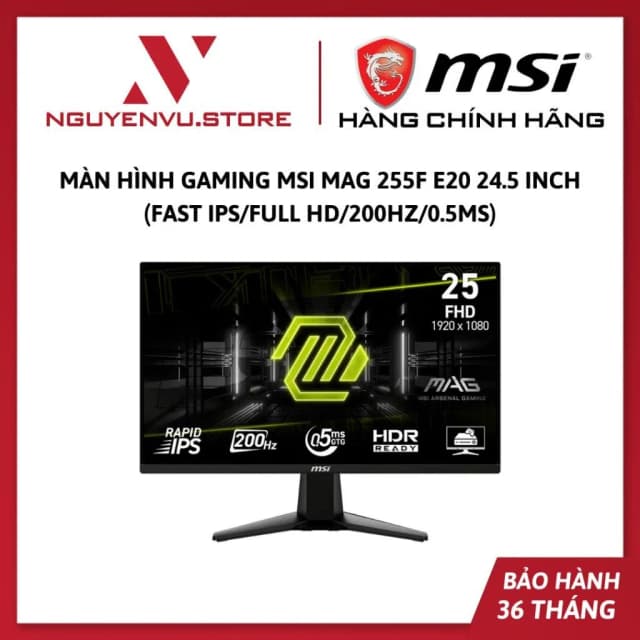 Top 1 so sánh giá Màn hình Gaming MSI MAG 255F X24 (24.5 inch, Full HD, Rapid IPS, 240Hz, 0.5ms) - Tìm sản phẩm giá rẻ nhất - Ảnh 7