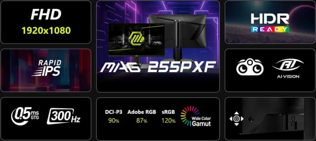 Top 1 so sánh giá Màn hình Gaming MSI MAG 255F X24 (24.5 inch, Full HD, Rapid IPS, 240Hz, 0.5ms) - Tìm sản phẩm giá rẻ nhất - Ảnh 78