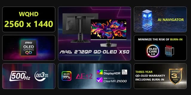 So sánh giá Màn hình Gaming MSI MAG 272QP QD-OLED X50 26.5 inch 2K/QD-OLED/500Hz/0.03ms rẻ nhất? - Ảnh 17