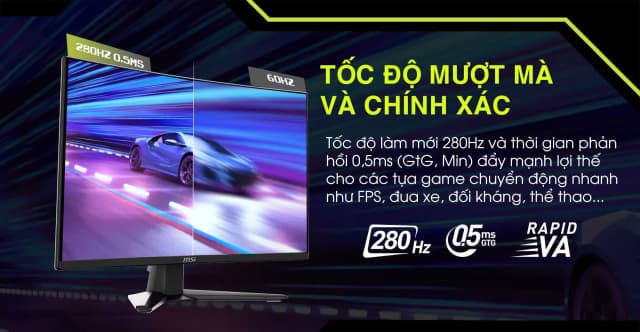 So sánh giá Màn hình Gaming MSI MAG 276CXF (27 inch, Full HD, VA, 280Hz, 0.5ms) rẻ nhất? - Ảnh 3