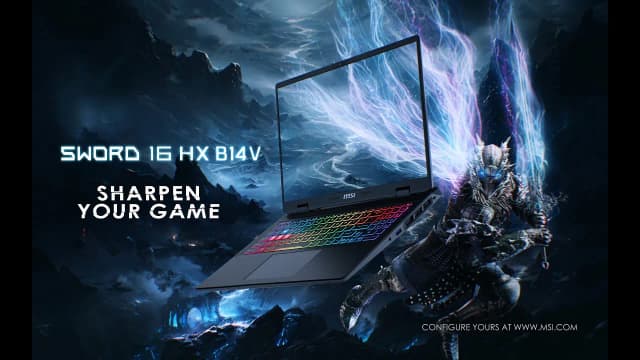 Laptop MSI Gaming Sword 16 HX B14VFKG - 045VN (i7 14700HX, 16GB, 1TB, RTX 4060 8GB, QHD+ 240Hz, Win11) - 19