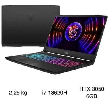 Laptop MSI Gaming Katana 15 B13UDXK - 2077VN (i7 13620H, 16GB, 1TB, RTX 3050 6GB, Full HD 144Hz, Win11)
