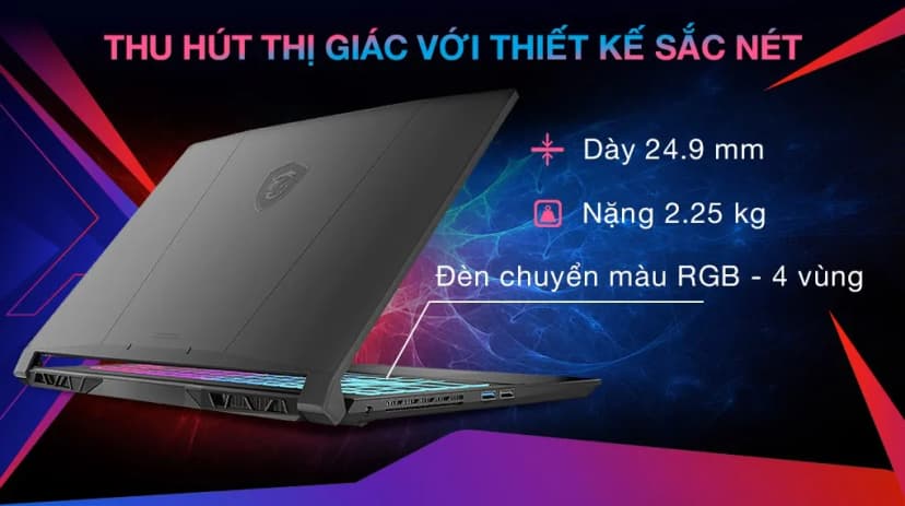 So sánh giá Laptop MSI Gaming Katana 15 B13VFK - 676VN (i7 13620H, 16GB, 1TB, RTX 4060 8GB, Full HD 144Hz, Win11) - Tìm sản phẩm giá rẻ nhất - Ảnh 8