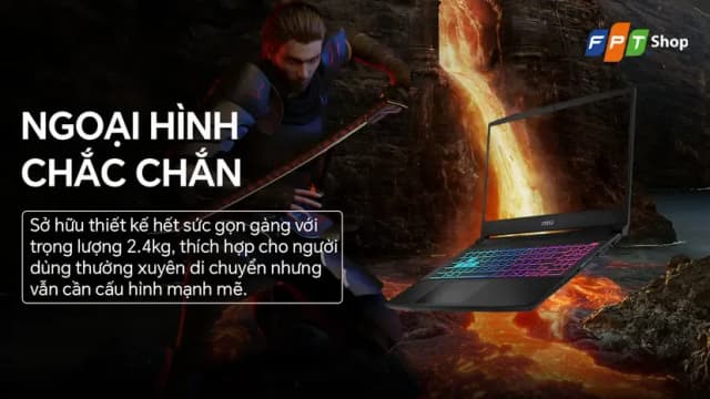 Laptop MSI Gaming Katana 15 HX B14WEK - 027VN (i7 14650HX, 32GB, 512GB, RTX5050 8GB, QHD 165Hz, Win11) - 20