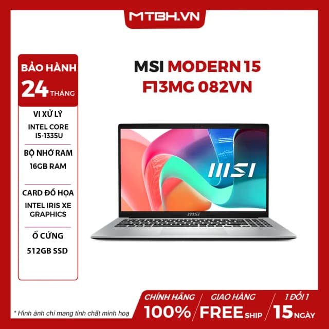 Laptop MSI Modern 15 F13MG - 082VN (i5 1335U, 16GB, 512GB, Full HD, Win11) - 11