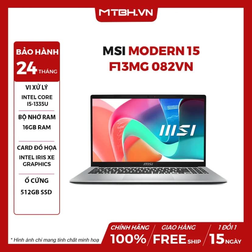 Laptop MSI Modern 15 F13MG - 082VN (i5 1335U, 16GB, 512GB, Full HD, Win11) - Giá rẻ nhất hôm nay - Ảnh 11