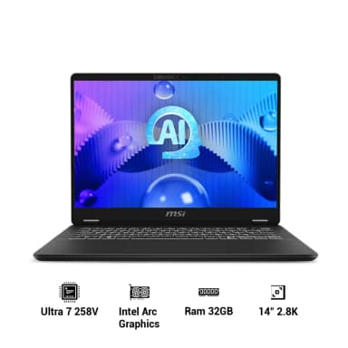 Laptop MSI Prestige 14 AI+ Evo C2VMG - 020VN (Ultra 7 258V, 32GB, 1TB, 2.8K OLED 120Hz, Win11) - 9