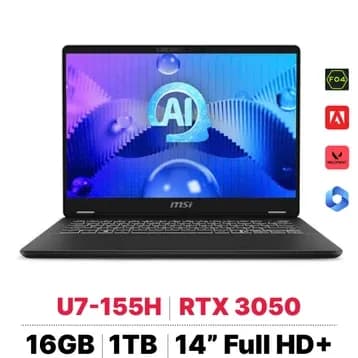 So sánh giá Laptop MSI Prestige 14 AI Studio C1UDXG - 058VN (Ultra 7 155H, 16GB, 1TB, RTX 3050 6GB, Full HD+ 144Hz, Win11) rẻ nhất? - Ảnh 8
