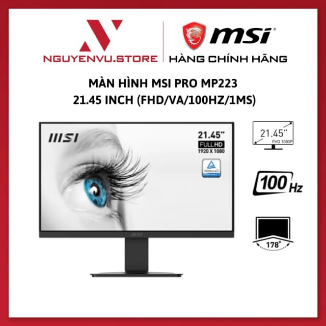 Top 1 so sánh giá Màn hình MSI PRO MP225 E12VL (21.45 inch, Full HD, VA, 120Hz, 1ms) - Tìm sản phẩm giá rẻ nhất - Ảnh 15