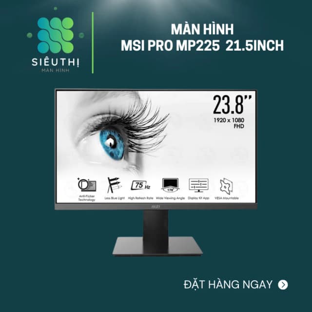 Top 1 so sánh giá Màn hình MSI PRO MP225 E12VL (21.45 inch, Full HD, VA, 120Hz, 1ms) - Tìm sản phẩm giá rẻ nhất - Ảnh 23