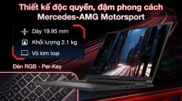 Laptop MSI Gaming Stealth A16 Mercedes AMG AI+ A3XWGG - 032VN (R9 AI HX 370, 32GB, 2TB, RTX 5070 8GB, QHD+ OLED 240Hz, Win11) - Giá rẻ nhất hôm nay - Ảnh 2
