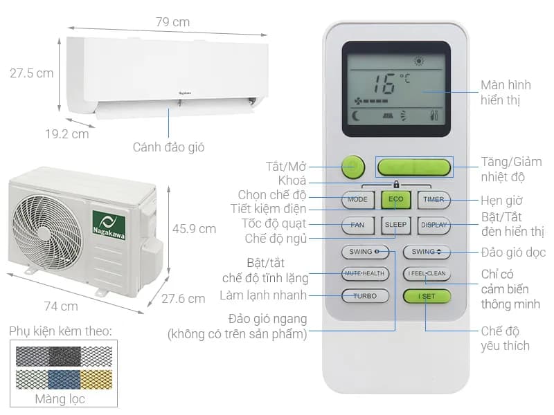 Máy lạnh Nagakawa Inverter 1.5 HP NIS-C12R2T28 - Giá rẻ nhất hôm nay - Ảnh 4