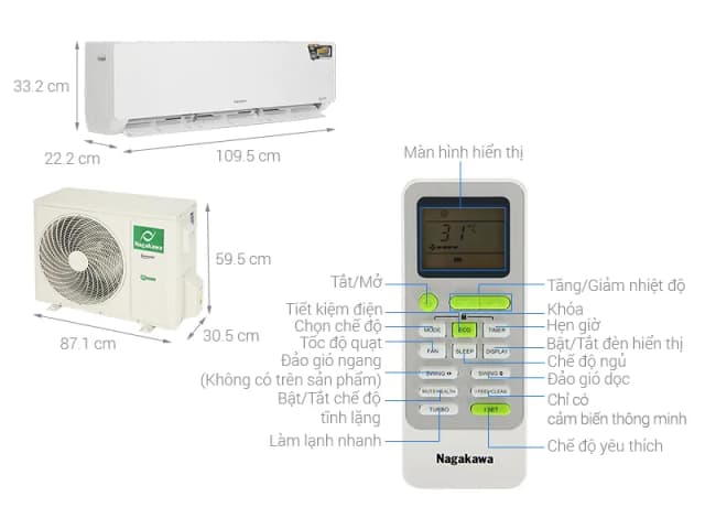 So sánh giá Máy lạnh Nagakawa Inverter 2.5 HP NIS-C24R2T28 rẻ nhất? - Ảnh 2
