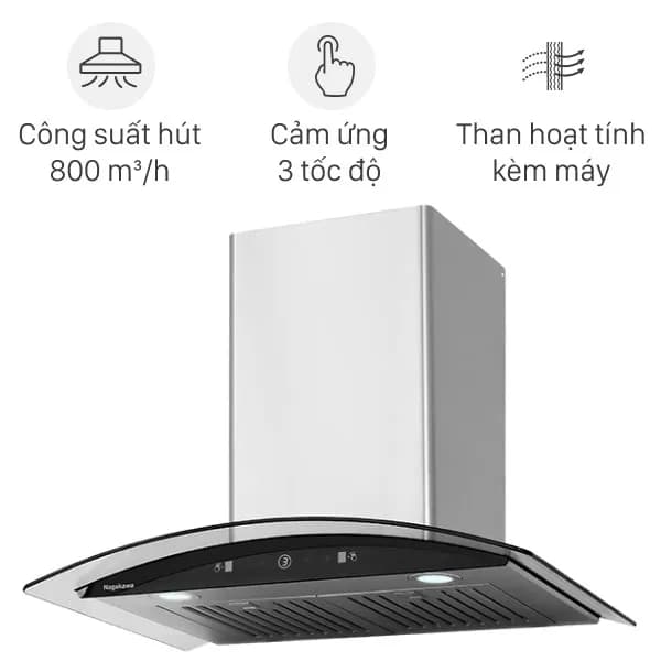 So sánh giá Máy hút mùi kính cong Nagakawa NKCH10M70 rẻ nhất? - Ảnh 2