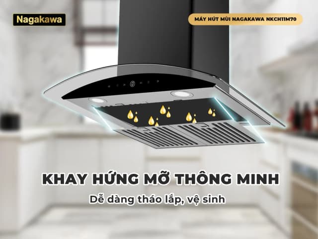 So sánh giá Máy hút mùi kính cong Nagakawa NKCH11M70 rẻ nhất? - Ảnh 13