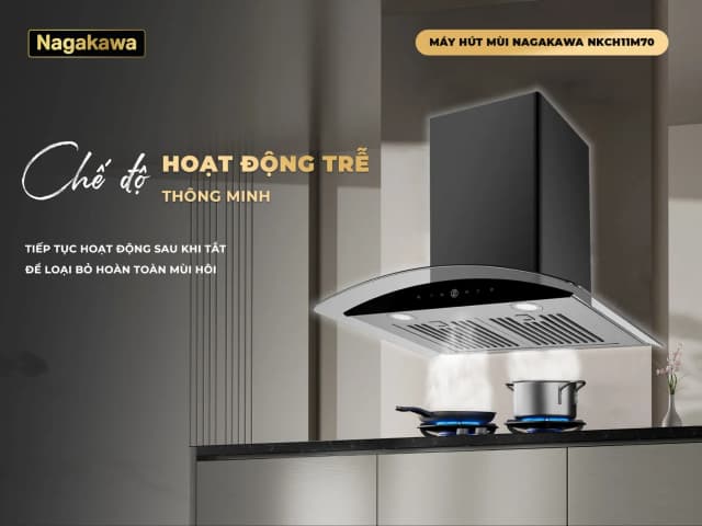 So sánh giá Máy hút mùi kính cong Nagakawa NKCH11M70 rẻ nhất? - Ảnh 7