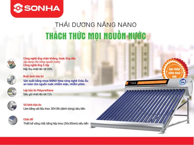 So sánh giá Máy nước nóng năng lượng mặt trời Sơn Hà 140 lít Sentinel Gold 58-140T rẻ nhất? - Ảnh 20