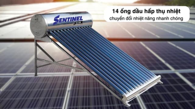 So sánh giá Máy nước nóng năng lượng mặt trời Sơn Hà 140 lít Sentinel Silver 58-140T rẻ nhất? - Ảnh 3