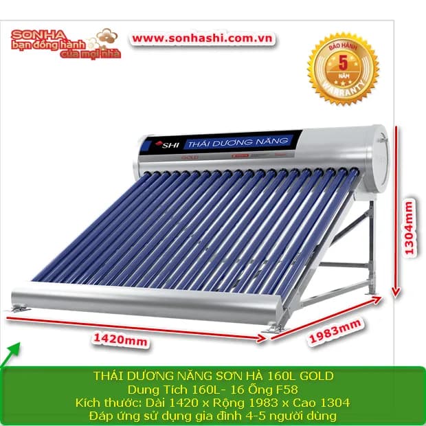 So sánh giá Máy nước nóng năng lượng mặt trời Sơn Hà 160 lít Sentinel Silver 58-160T rẻ nhất? - Ảnh 14