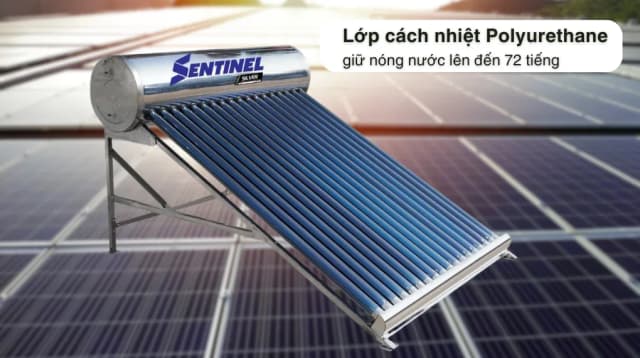 So sánh giá Máy nước nóng năng lượng mặt trời Sơn Hà 180 lít Sentinel Silver 58-180G rẻ nhất? - Ảnh 3