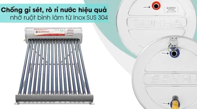 So sánh giá Máy nước nóng năng lượng mặt trời Sơn Hà 200 lít Sentinel Gold 58-200G rẻ nhất? - Ảnh 12