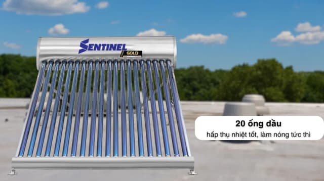 So sánh giá Máy nước nóng năng lượng mặt trời Sơn Hà 200 lít Sentinel Gold 58-200T rẻ nhất? - Ảnh 4