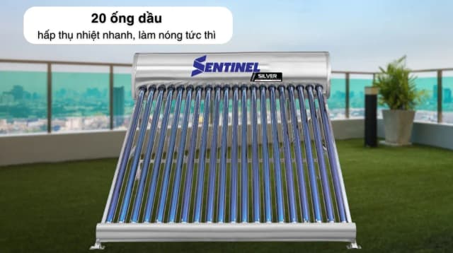 So sánh giá Máy nước nóng năng lượng mặt trời Sơn Hà 200 lít Sentinel Silver 58-200T rẻ nhất? - Ảnh 10