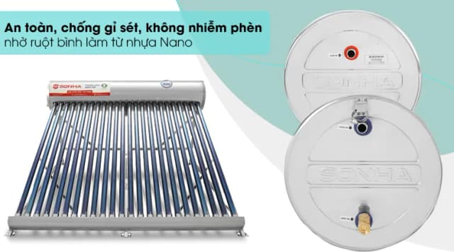 So sánh giá Máy nước nóng năng lượng mặt trời Sơn Hà 240 lít Sentinel Gold 58-240G rẻ nhất? - Ảnh 14