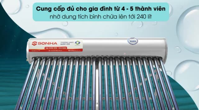 So sánh giá Máy nước nóng năng lượng mặt trời Sơn Hà 240 lít Sentinel Gold 58-240T rẻ nhất? - Ảnh 19
