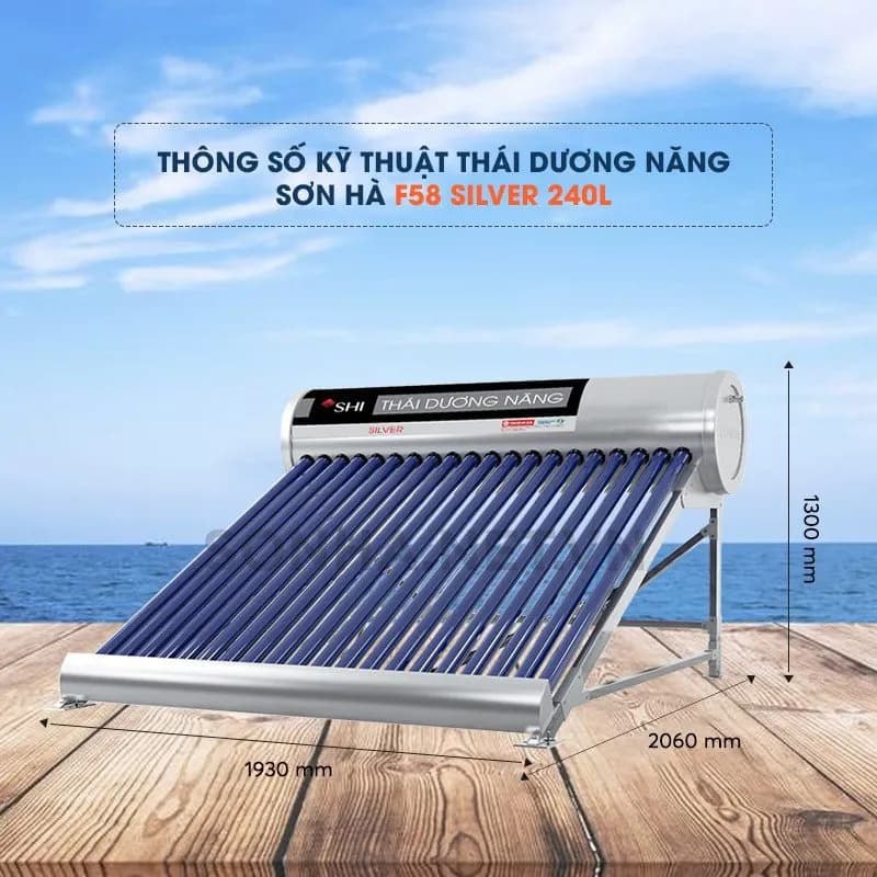 So sánh giá Máy nước nóng năng lượng mặt trời Sơn Hà 240 lít Sentinel Silver 58-240T - Tìm sản phẩm giá rẻ nhất - Ảnh 15