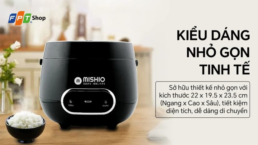 So sánh giá Nồi cơm nắp gài Mishio 0.8 lít MK-233 - Kem - Tìm sản phẩm giá rẻ nhất - Ảnh 3