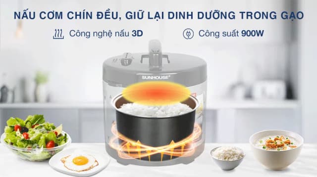 So sánh giá Nồi cơm nắp gài Sunhouse 3 lít SHD8305 rẻ nhất? - Ảnh 11