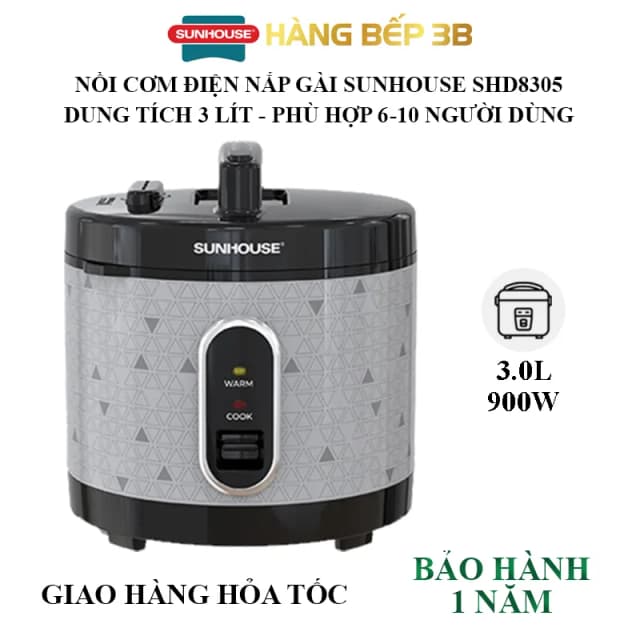 So sánh giá Nồi cơm nắp gài Sunhouse 3 lít SHD8305 rẻ nhất? - Ảnh 16