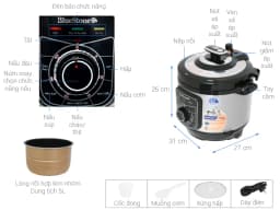 So sánh giá Nồi áp suất điện BlueStone PCB-5619 5 lít - Tìm sản phẩm giá rẻ nhất - Ảnh 7