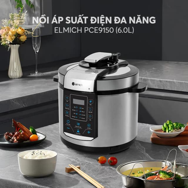 So sánh giá Nồi áp suất điện Elmich PCE9150 6 lít rẻ nhất? - Ảnh 2